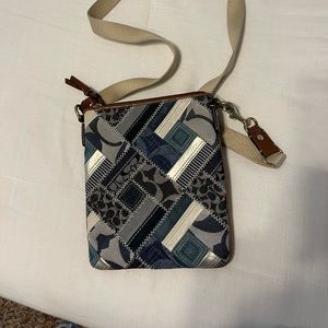 Coach denim patch cross body